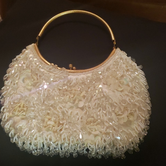 Vintage beaded clutch purse - Picture 1 of 7